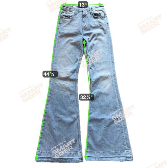 Closed Glow Up High Rise Wide Leg Jeans Women’s 26 Light Blue. C91304-03-CH - Picture 4 of 10